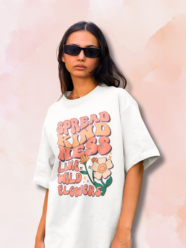 Woman's Premium Oversized | White | Spread Kindness