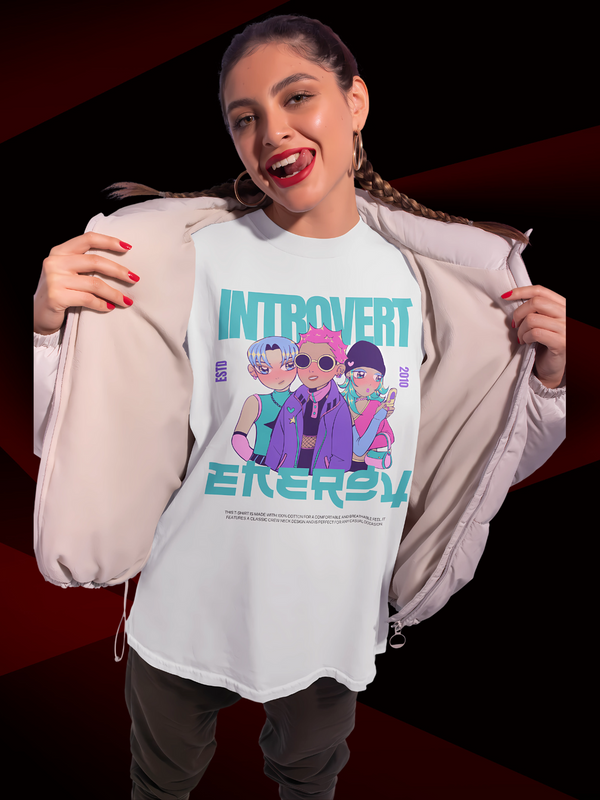 Woman's Premium Oversized | White | Introvert