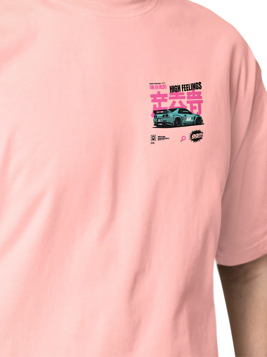 Premium Oversized T-Shirt | Rose Pink | Night Shift
