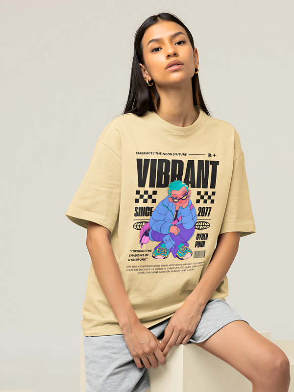 Woman's Premium Oversized | White | Vibrant