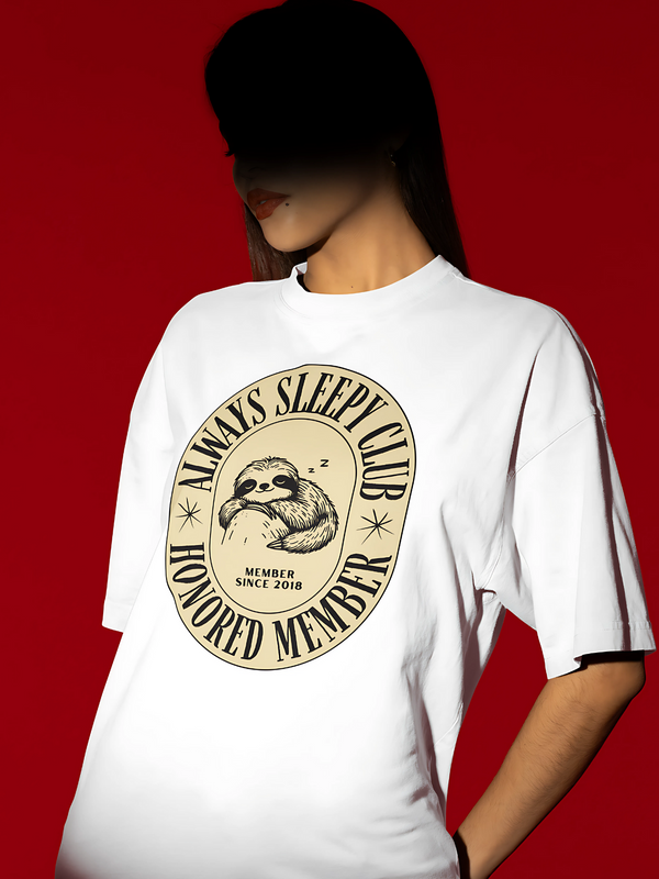 Woman's Premium Oversized | White | Sleepy Club