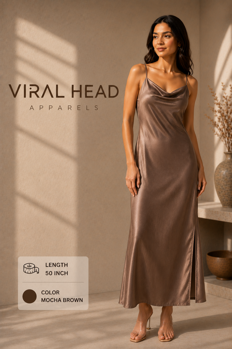 Celeste Satin Slip Dress