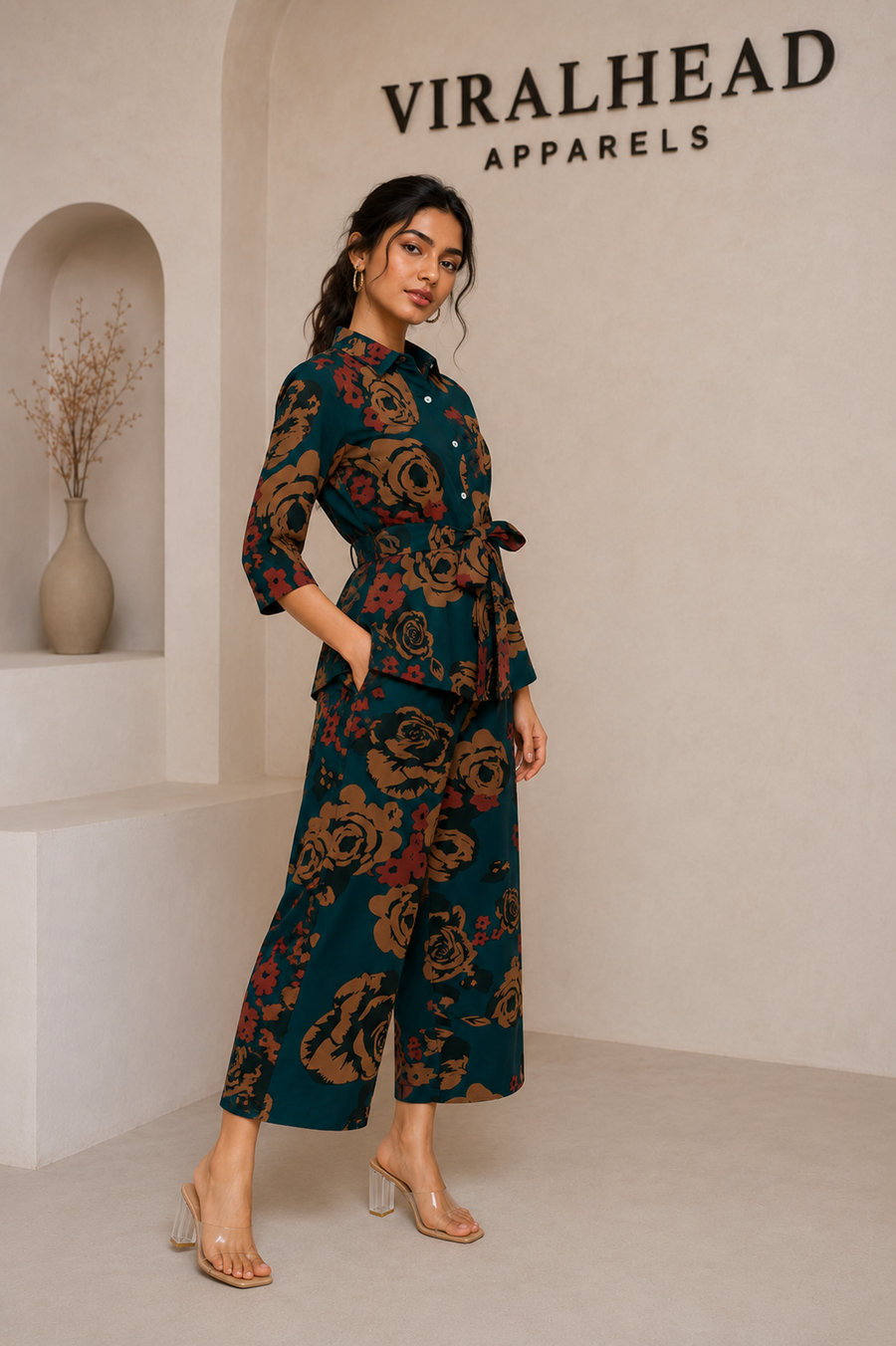 Midnight Bloom Luxe Co-ord Set