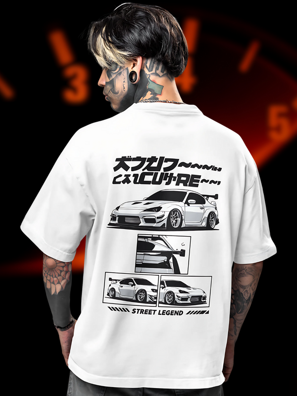 Premium Oversized T-Shirt | White | Nippon Drift