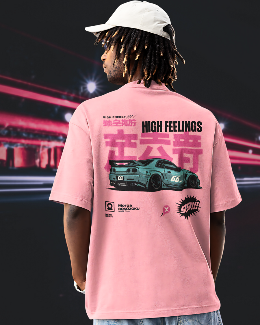 Premium Oversized T-Shirt | Rose Pink | Night Shift