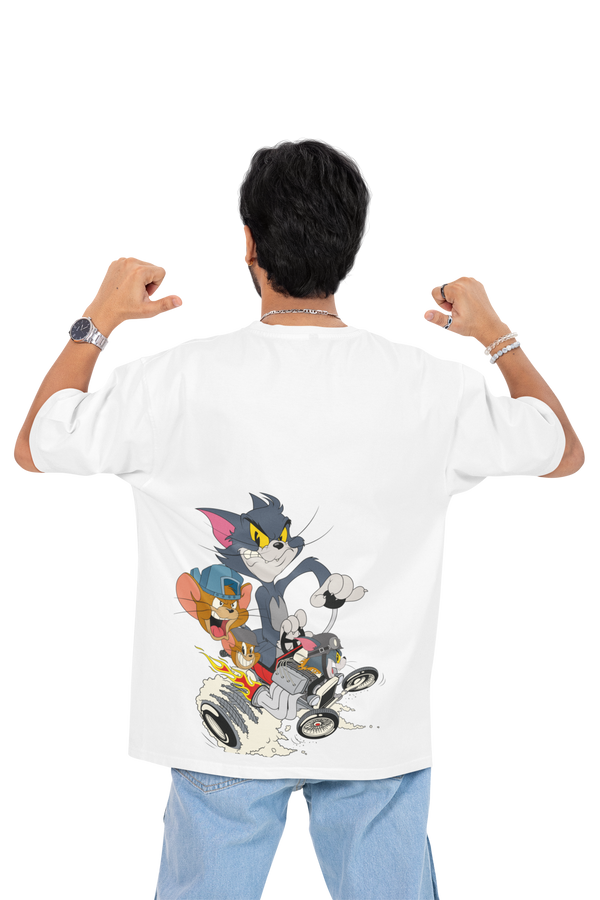 Classic Oversized | White | Tom & Jerry T-shirt