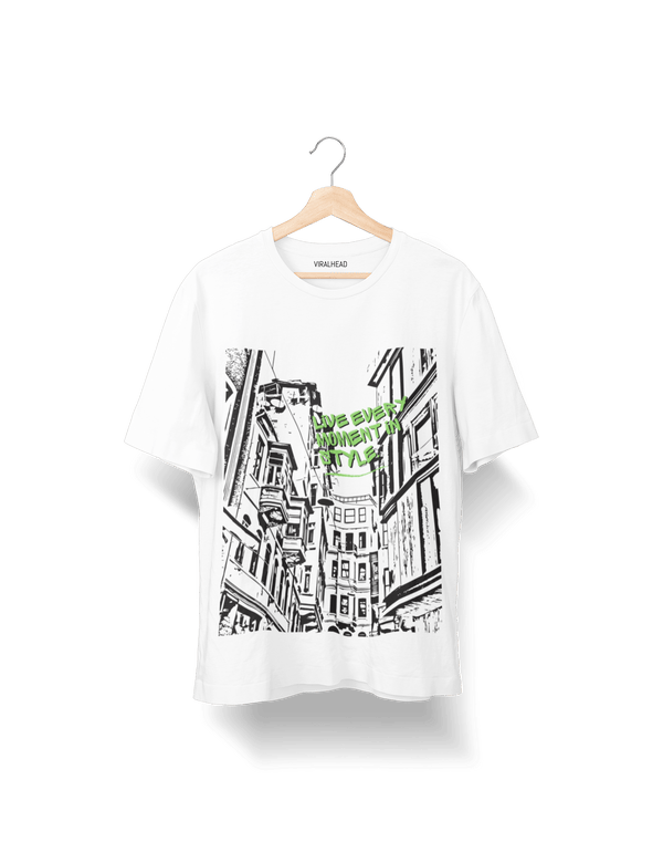 Premium "Live Every Moment in Style" Tee