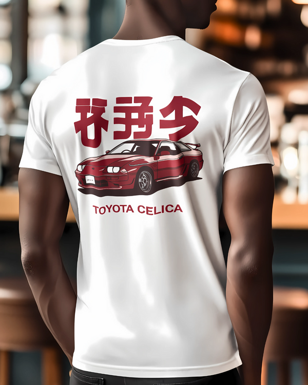 Premium Oversized T-Shirt | White | Retro Streets:Toyota Celica Edition