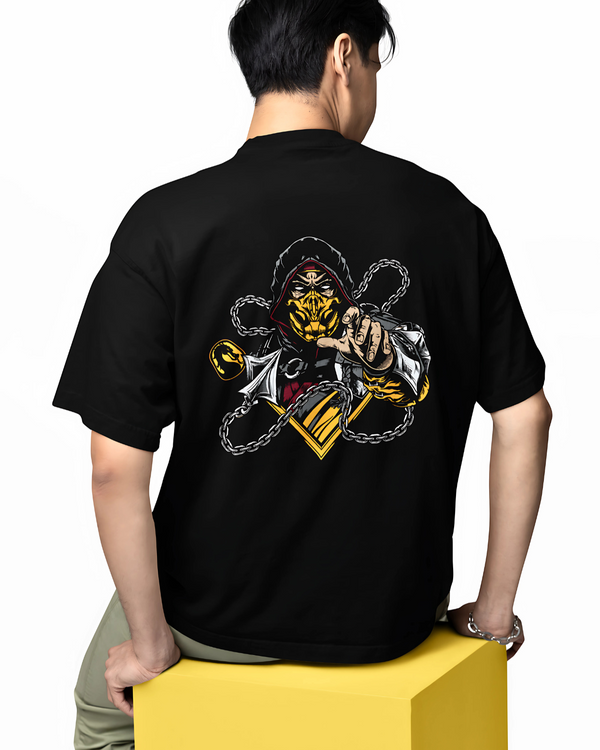 Premium Oversized T-Shirt | Black | Masked Warrior