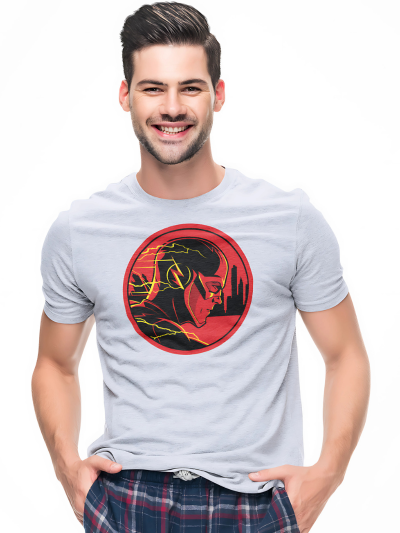 Premium Regular Fit T-Shirt | Grey | Red Devil