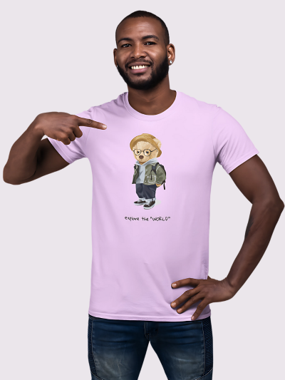 Premium Regular Fit T-Shirt | Lavender | Explore The World