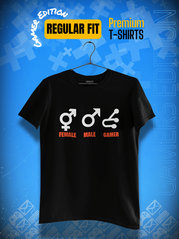 Premium Regular Fit Gamer Positon Design T-Shirt | Gamer Edition