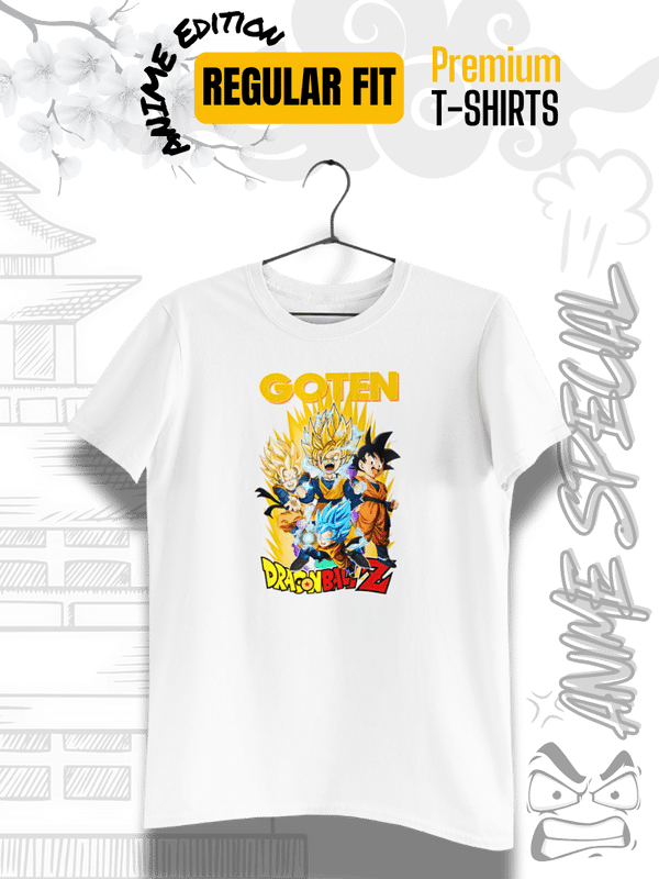 Premium Regular Fit GOTEN DBZ Design T-Shirt | Anime Edition